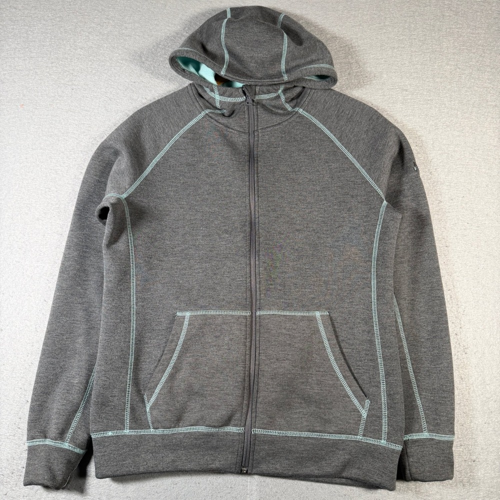 Ouray Icy Straight Alaska Womens Gray Zip Up Hoodie Sweatshirt‎ Fleece Lined M
